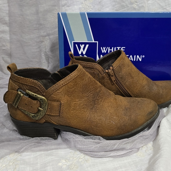 White Mountain Shoes - White Mountain Men's Brown Ankle Boots